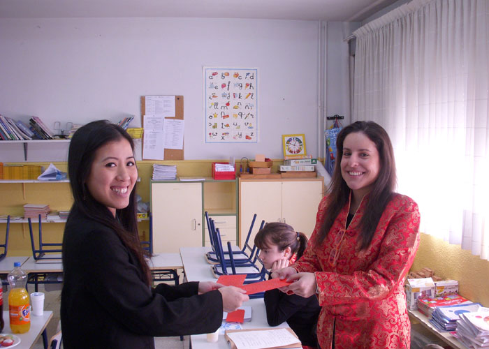 Año nuevo chino con los alumnos