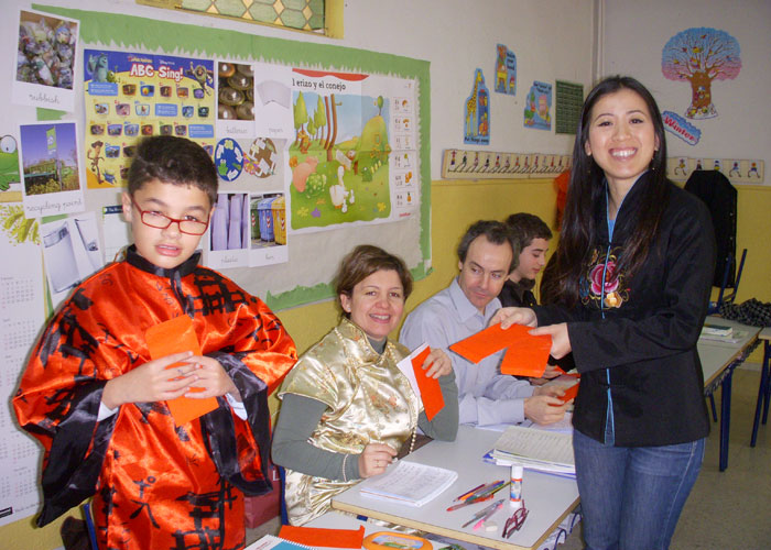 Año nuevo chino con los alumnos